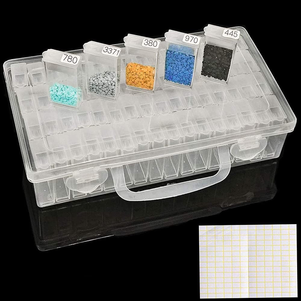 Diamond Painting Storage Containers, Diamond Art Portable Bead Storage Organizer
