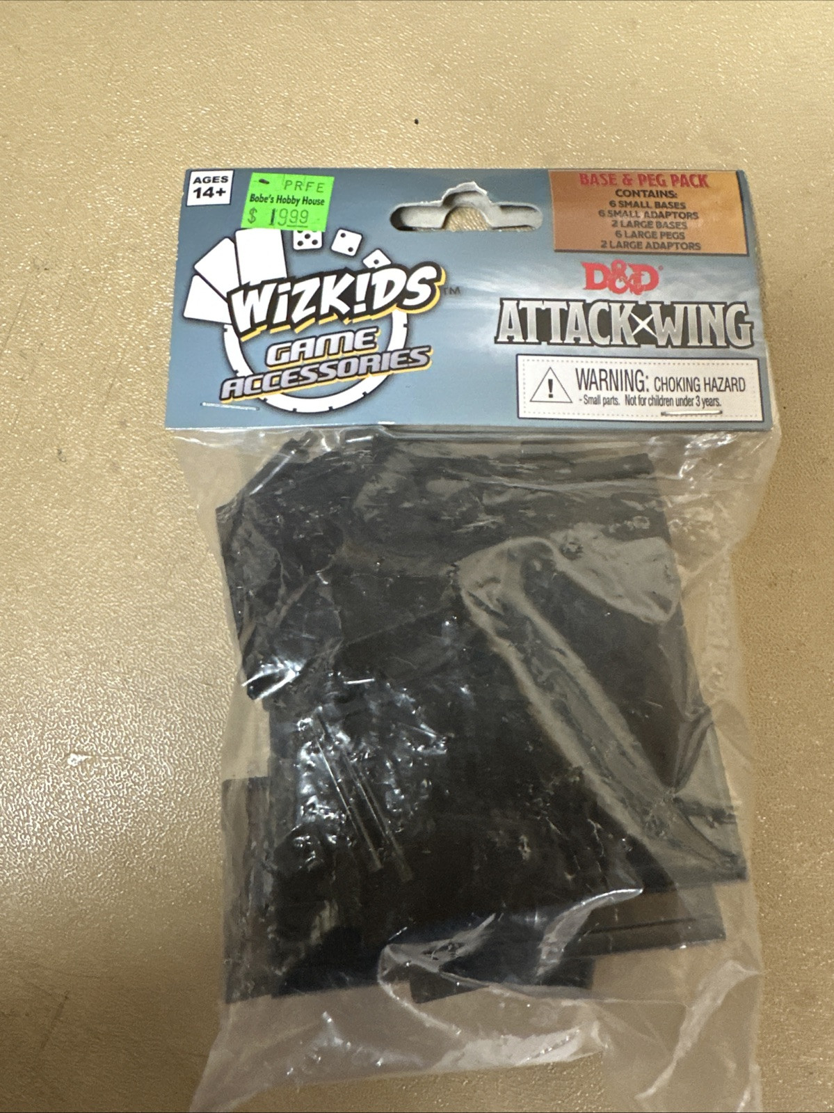 WizKids D&D Attack Wing Attack Wing - Base & Peg Set, Black Flight Stands