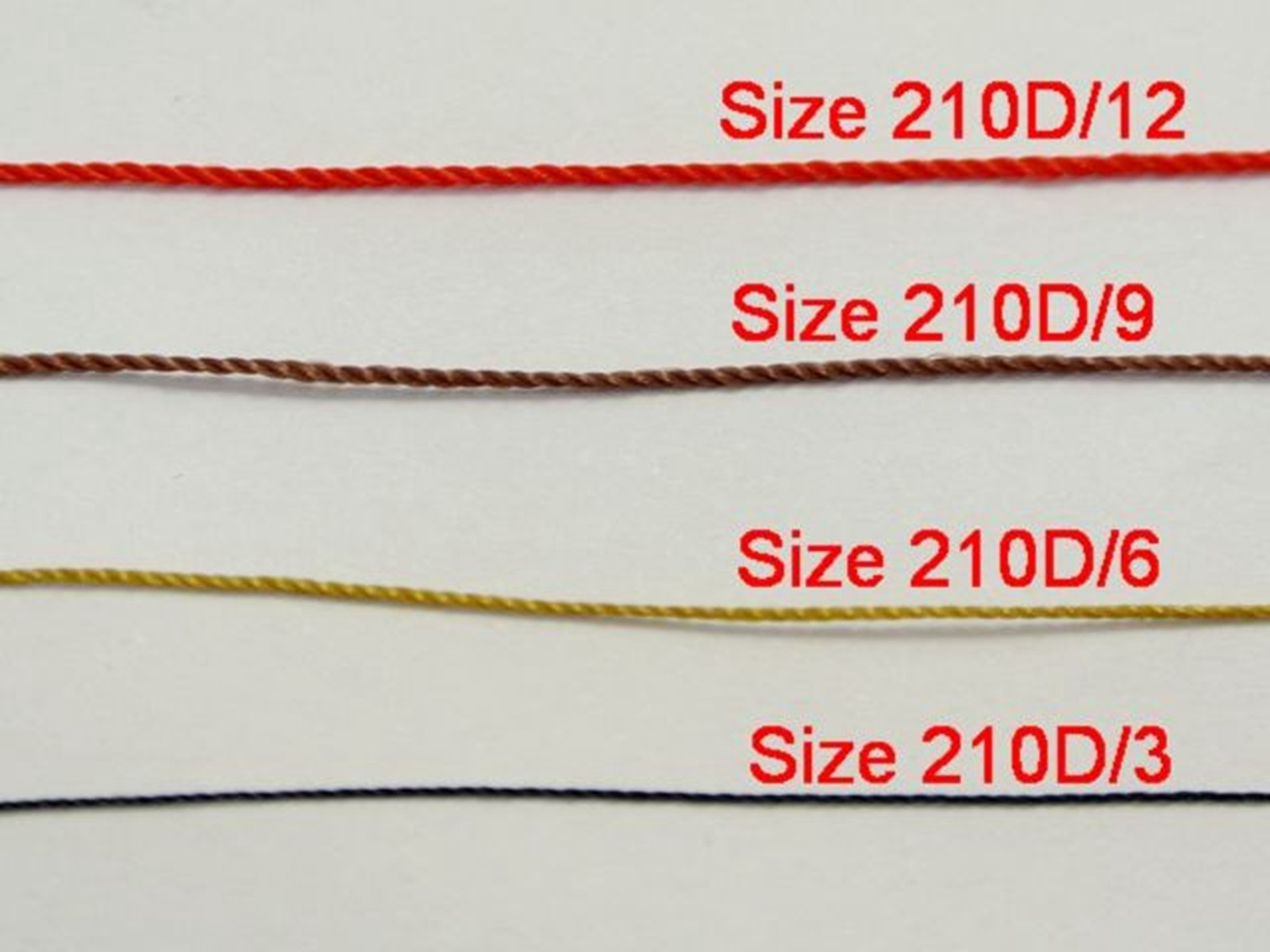 One Spool Black Nylon Beading Weaving Sewing Thread Cord String Size 210D