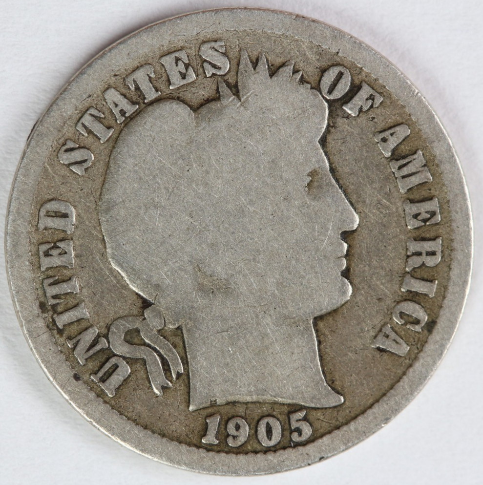 1905 O Micro O Barber Dime