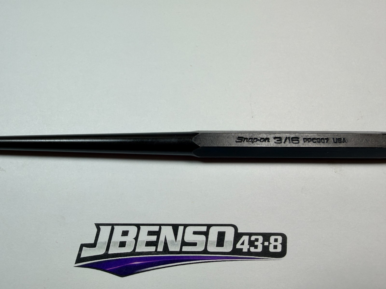 Snap-on Tools USA NEW 9" Length 3/16" Drift Pin Punch PPC907