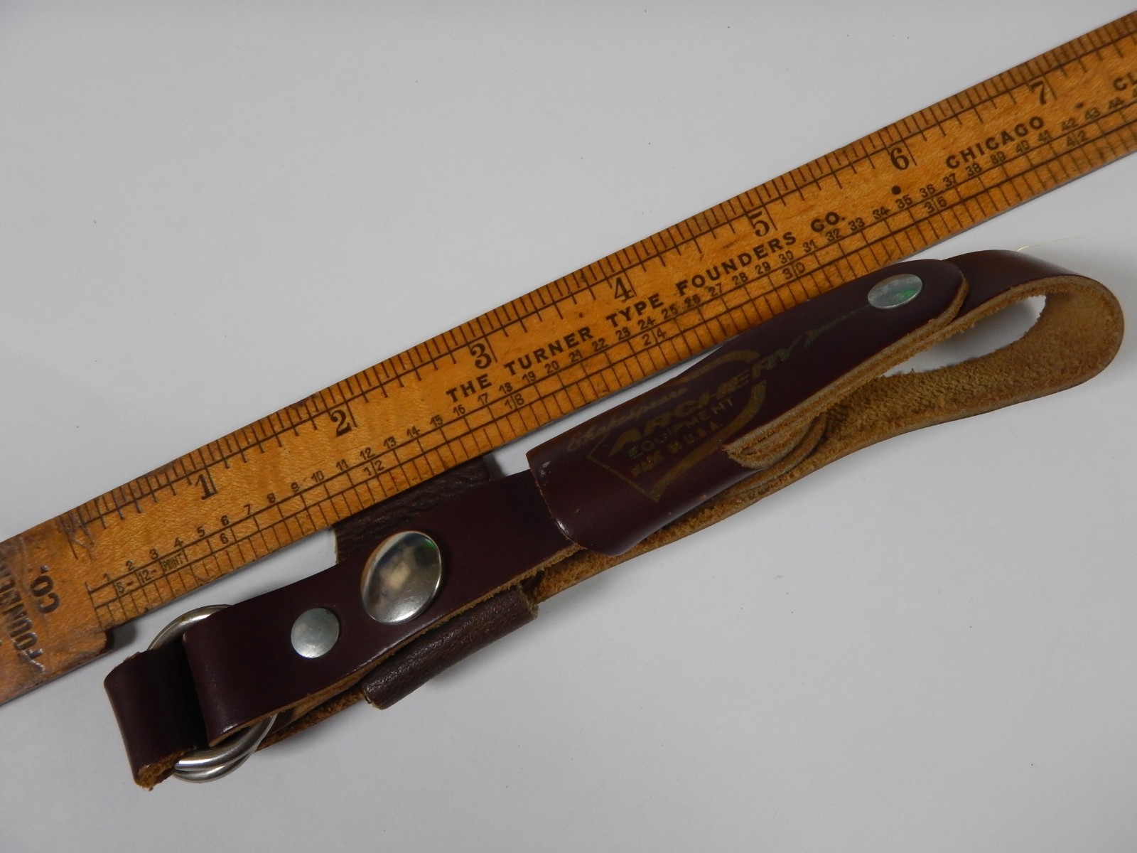 Shakespeare Leather Archery Quiver Leather Hip Back Style Adjustable Strap only