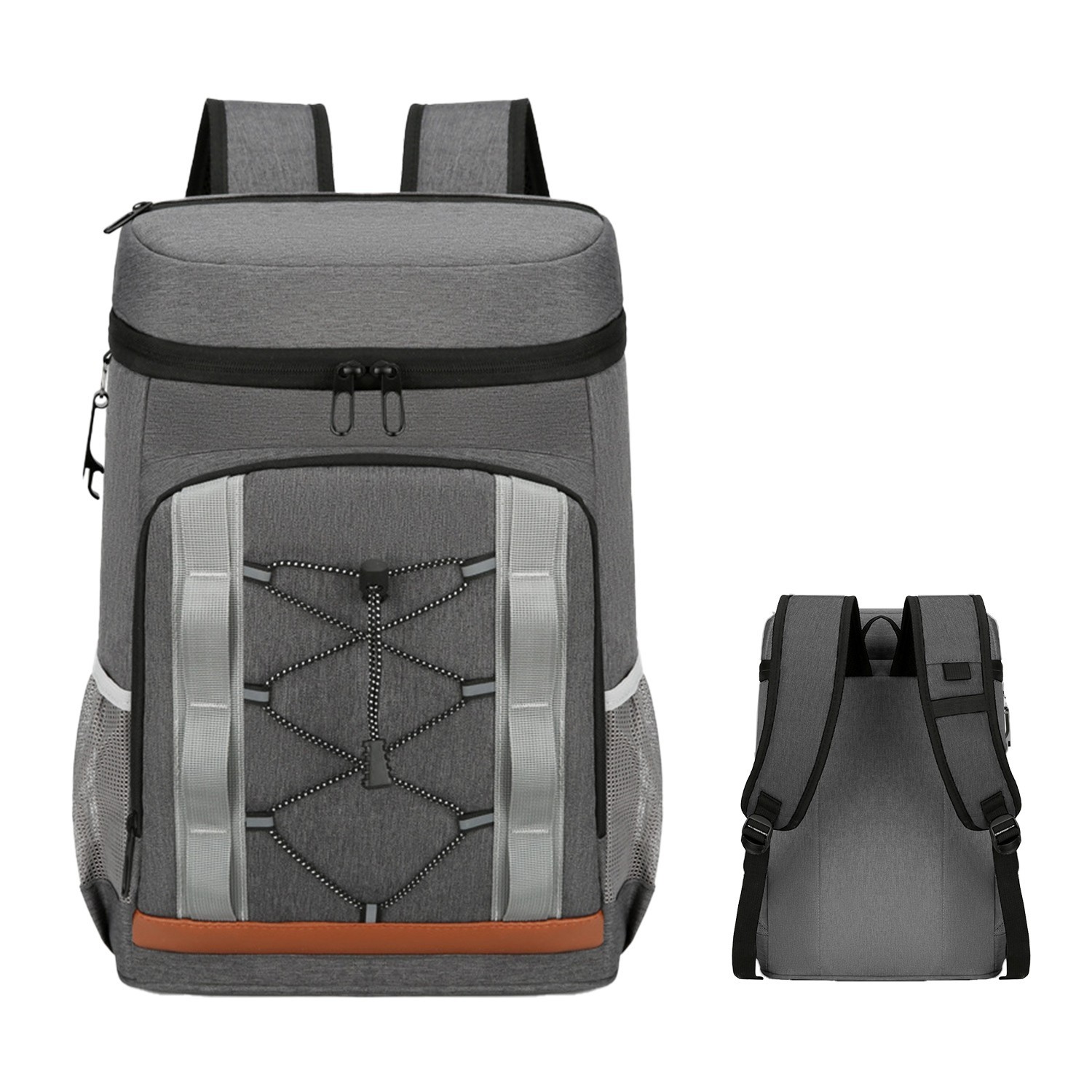 36 Cans Backpack Cooler Large Insulated Leakproof Bag Double Deck for In/Outdoor