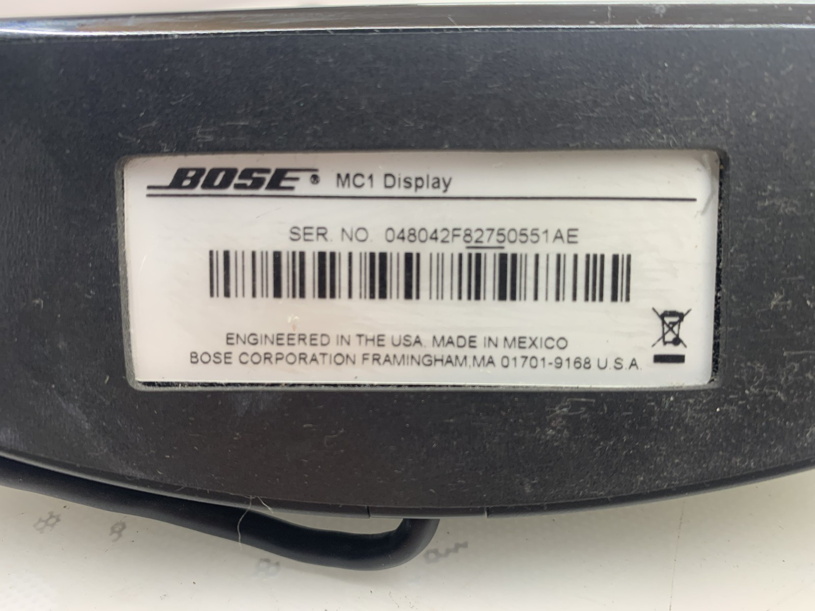 BOSE MC1 DISPLAY WITH ATTACHED CABLE *QTY
