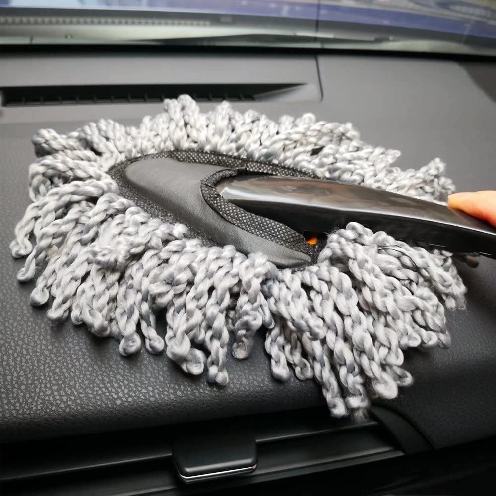 3 Pack Microfiber Car Duster Exterior Interior Cleaning Brush Extendable Handle