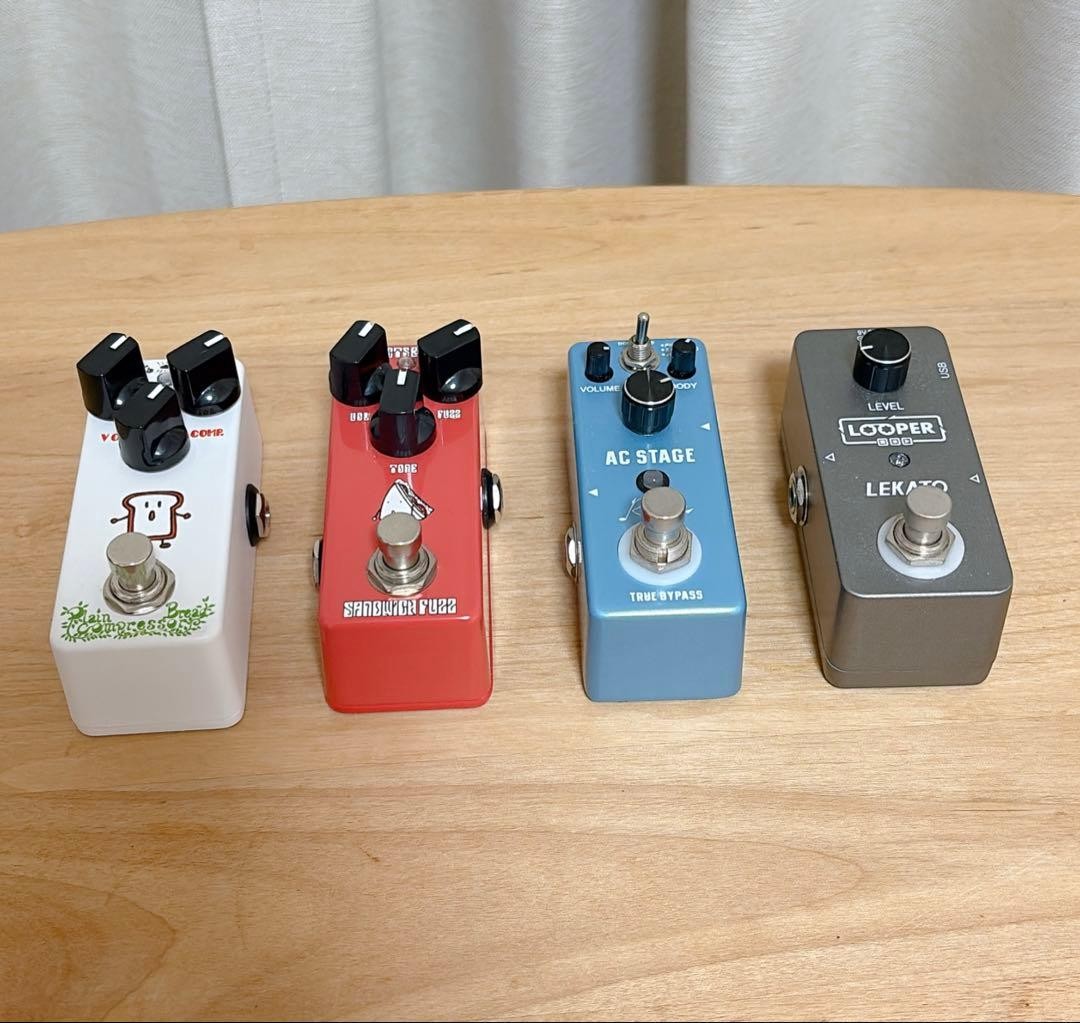 Guitar Effects Pedals 4 Piece Set Bundle