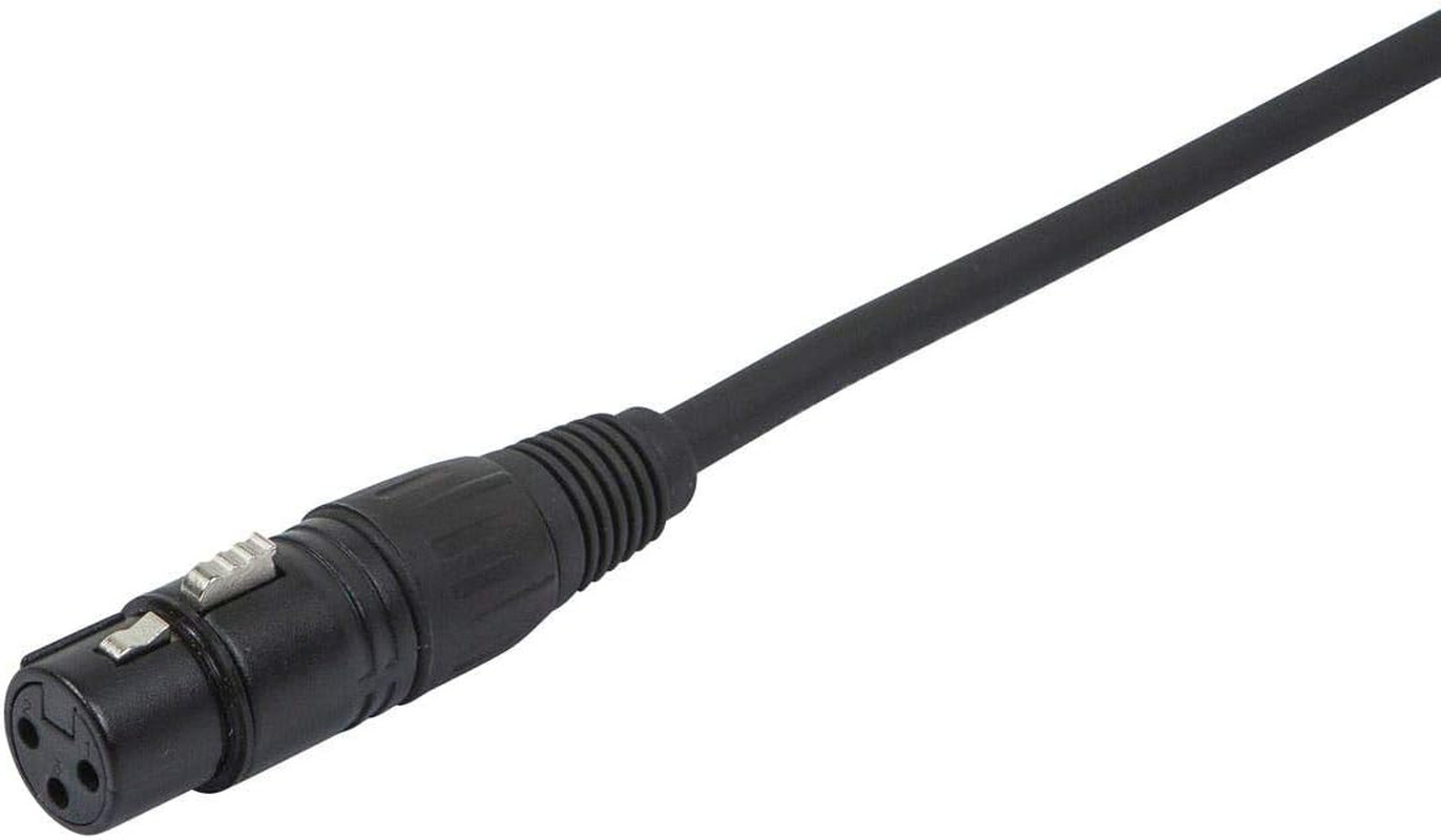 100ft AES/EBU DMX Lighting Cable - 22AWG, Black, Shielded
