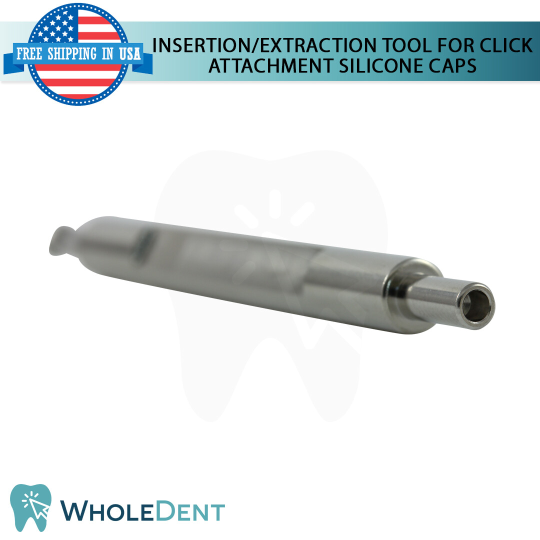 Extraction Insertion Tool For Click Attachment Silicone Caps Dental Im plant