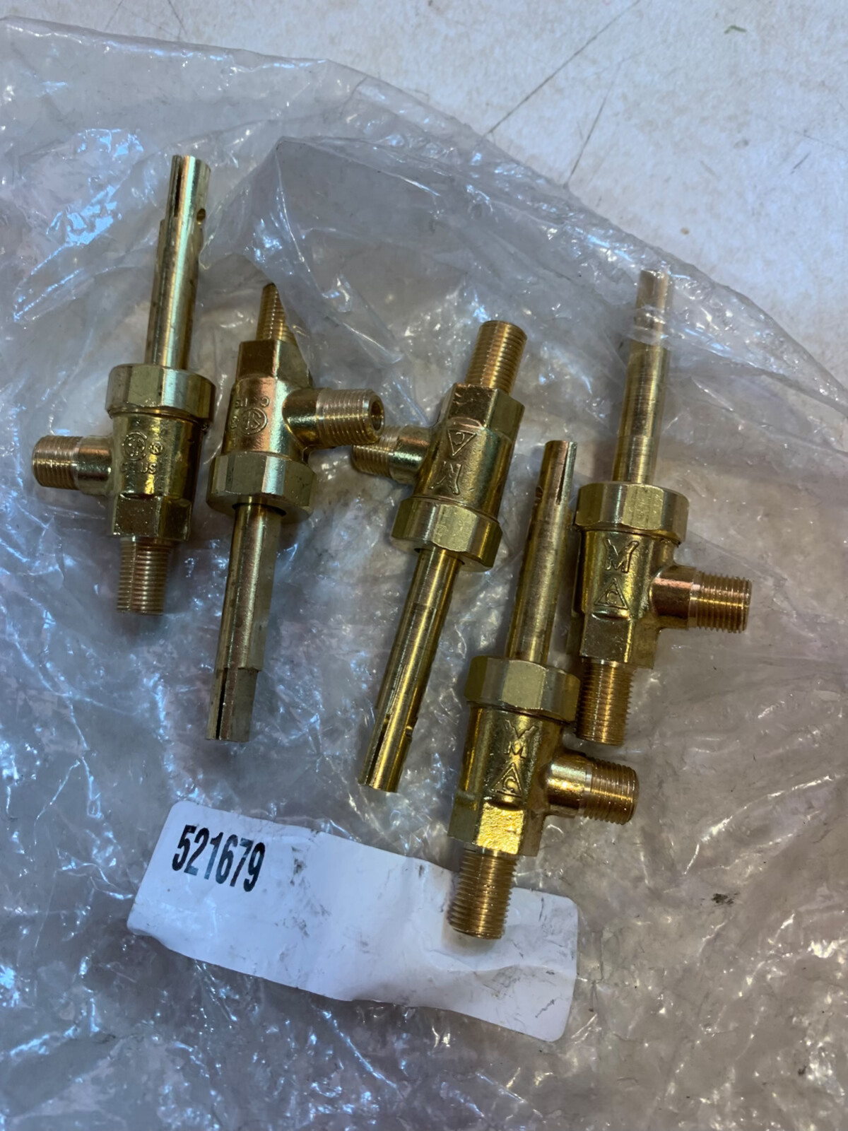 5 NEW  Mavrik - 521679 - Top Gas Burner Valve 1/8in. Mpt X 3/8-27 (I4)