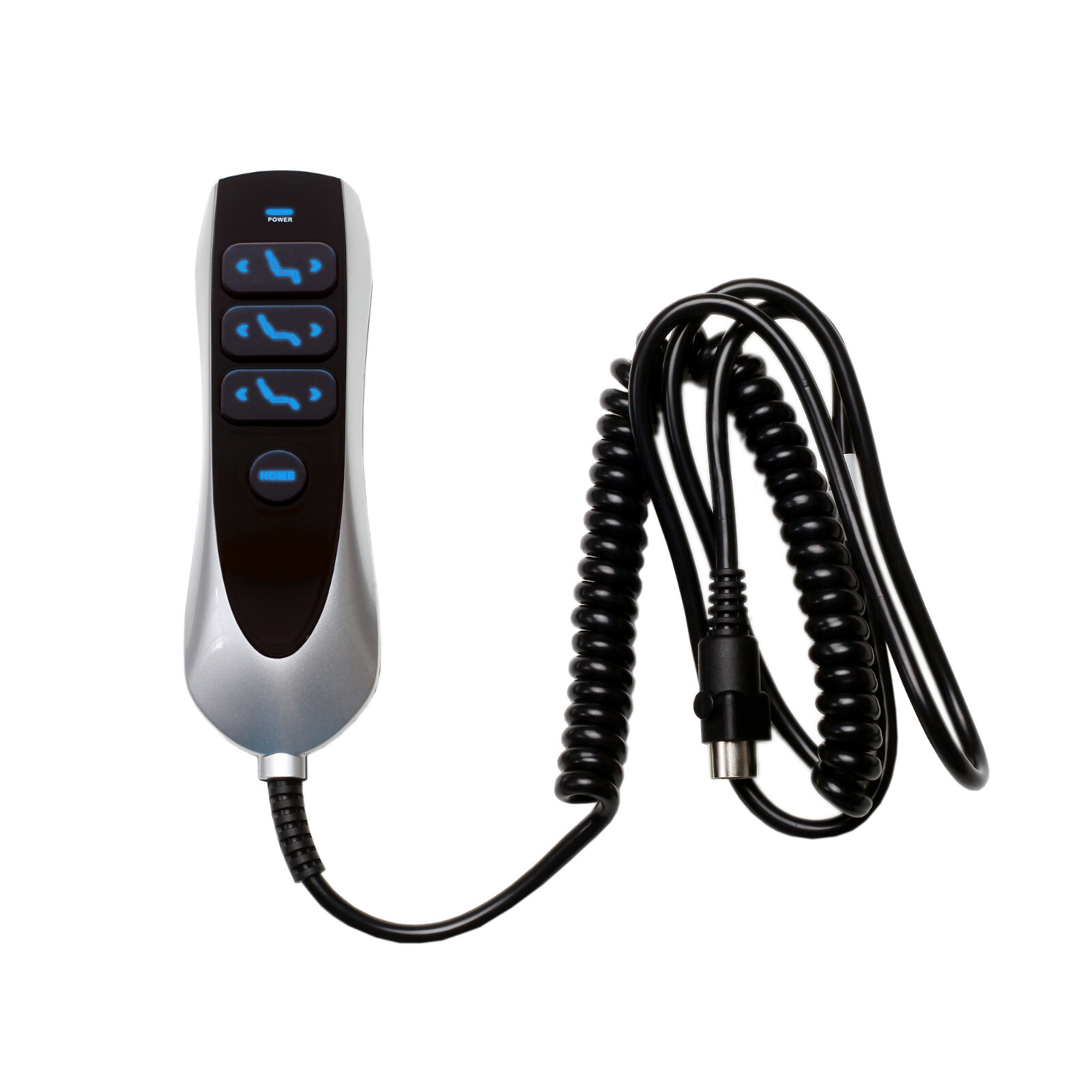 Okin 6 Button 7 Pin Lift Chair Recliner Remote Handset with USB and Bluelight
