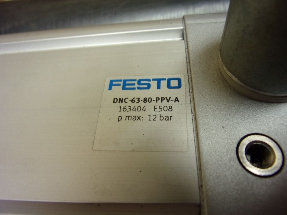 Pneumatic linear press module, conveyor belt lifter, DNC-63-80-PPV-A (PLIN0032)