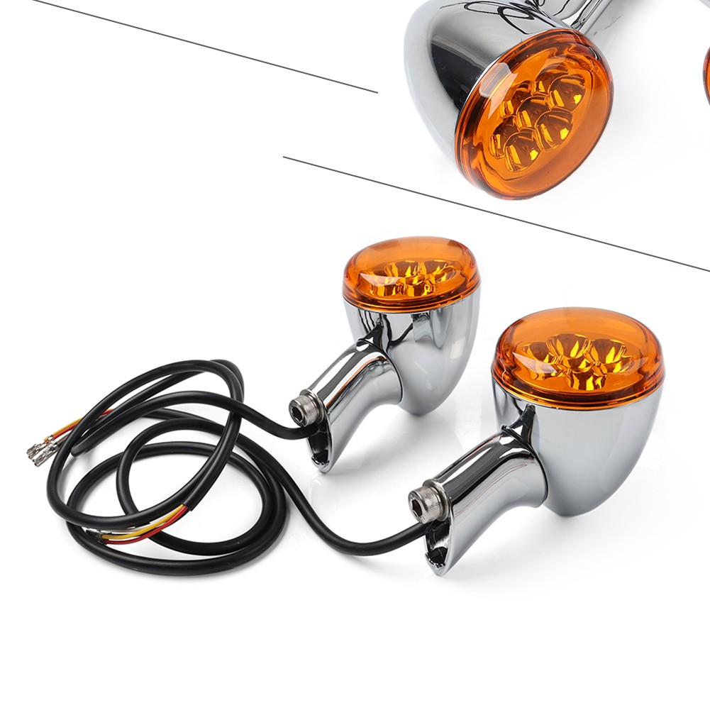 Chrome Rear Turn Signals Lights Fit For Harley Sportster XL 883 1200 1992-2023