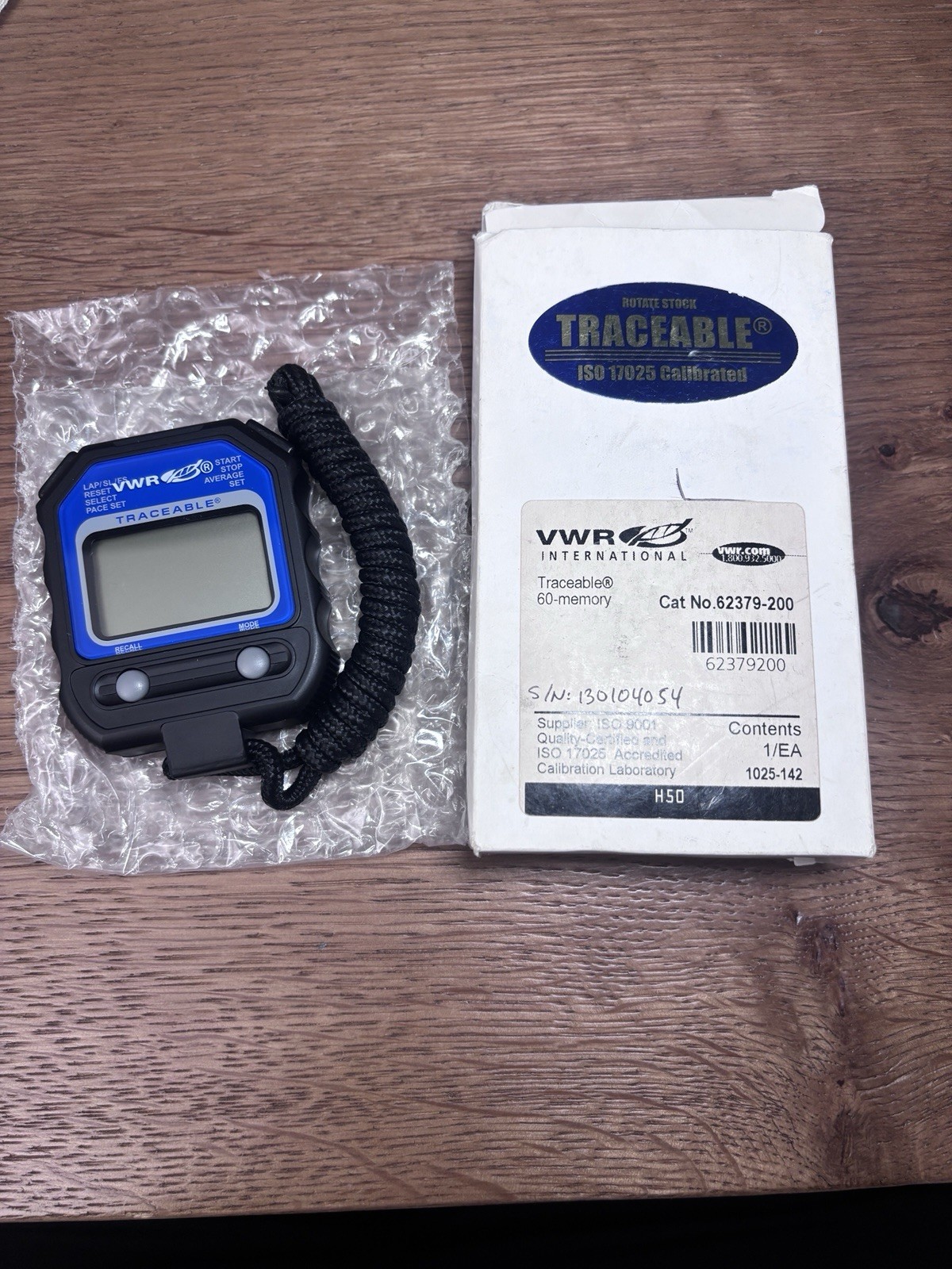 Traceable 62379-200 Digital Stopwatch Timer VWR Lab Timer AS-IS