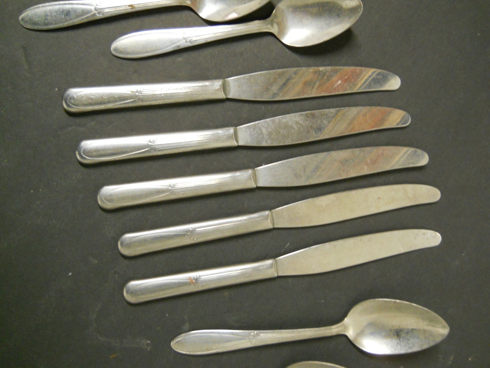 Stainless Steel U S A Flatware Replacements 13 Pc Set Plume