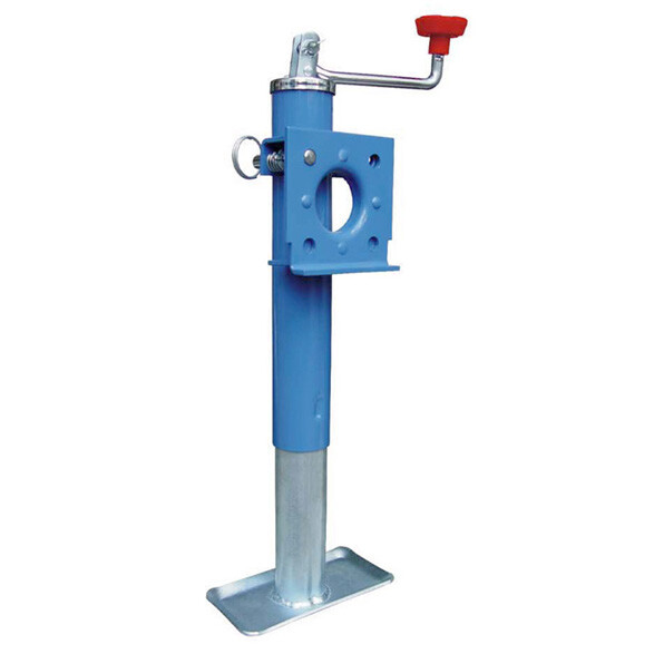 2000LB Trailer Top Wind Swivel Jack with Weld-on Bracket Mount. 15" Travel.