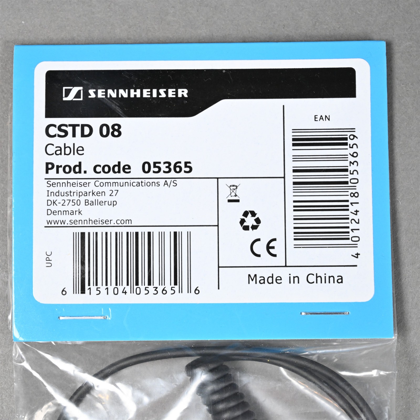 Sennheiser CSTD 08 Quick Disconnect Cable 05365
