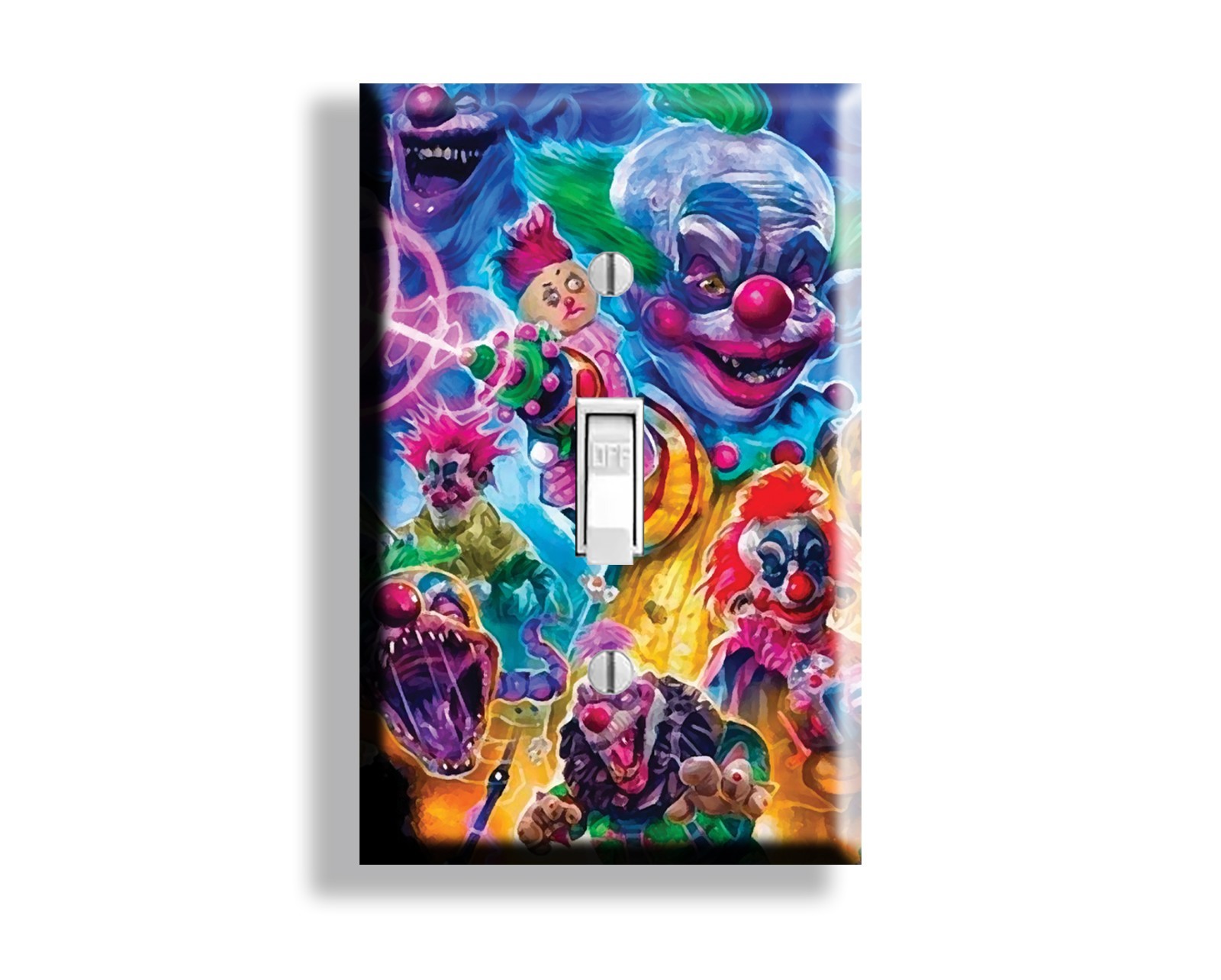 Killer Klowns from Outer Space 80's Horror Movie Single Light Switch Plate Cover