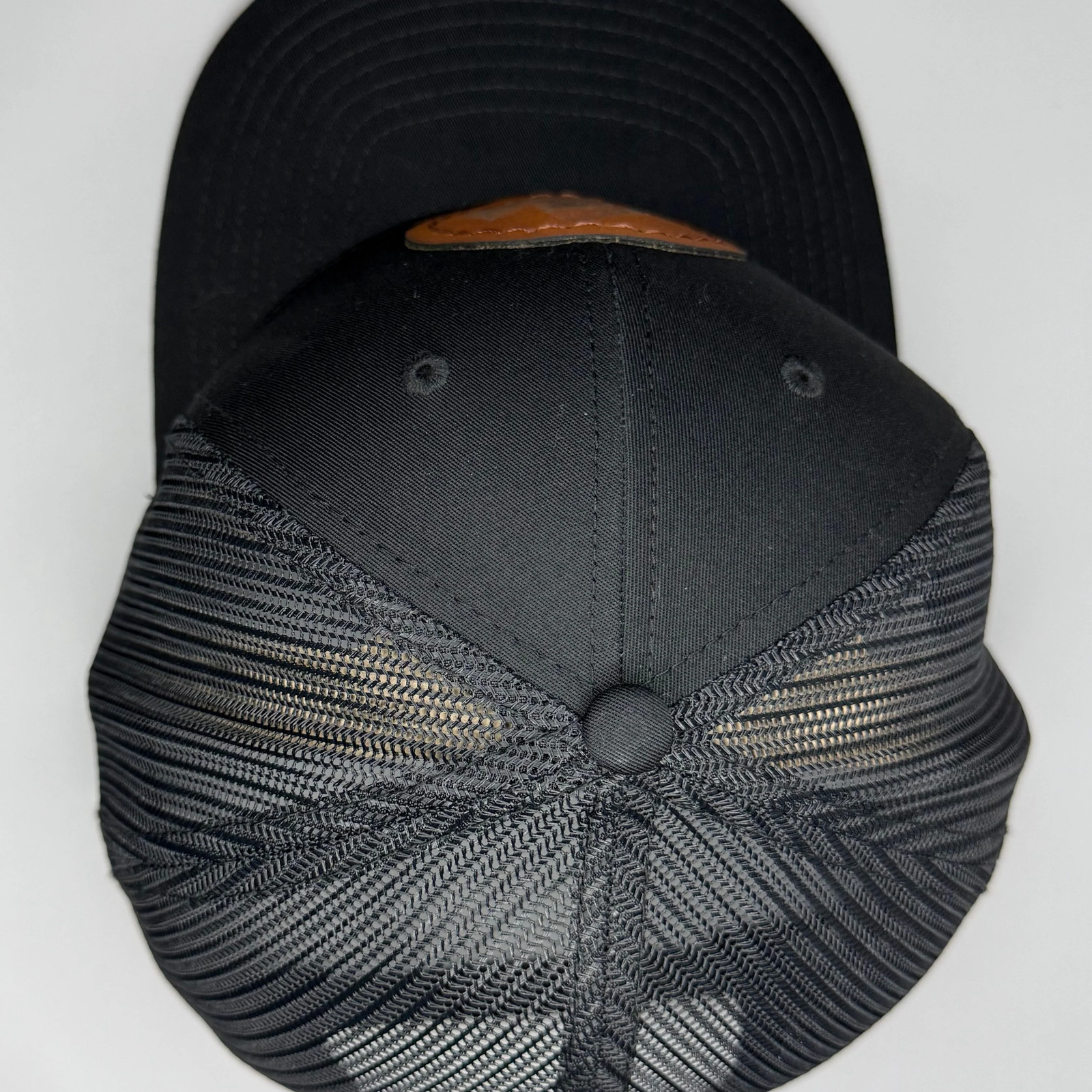 Great White Shark Skeleton Snapback Hat - Hand Sewn Leatherette Patch Cap