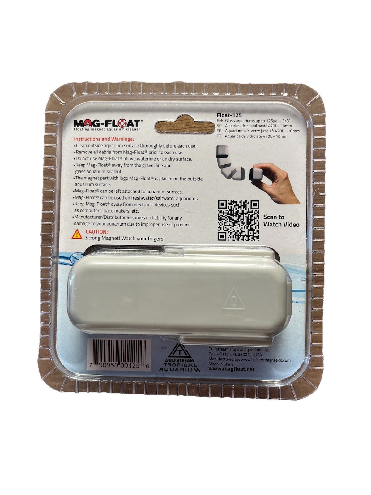 Mag-Float Floating Magnet Aquarium Cleaner Glass Cleaner, Medium