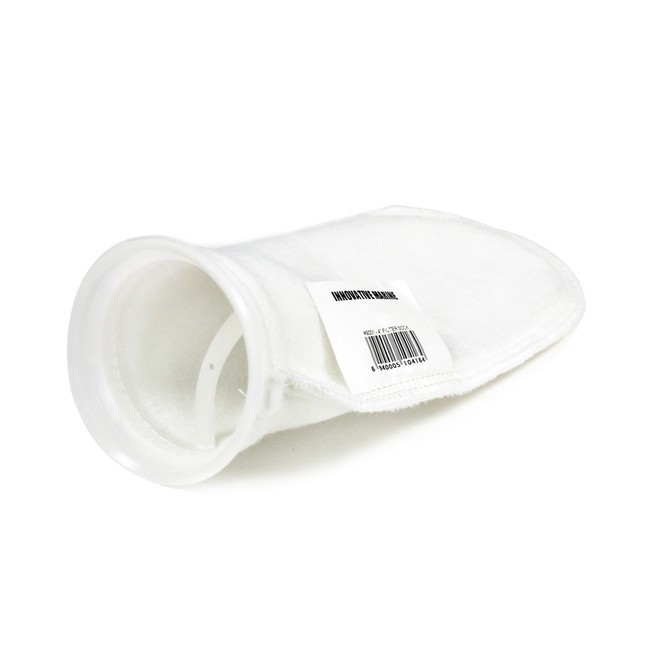 200 Micron Felt Filter Sock w/ Plastic Ring (4 Inch) - Innovative Marine