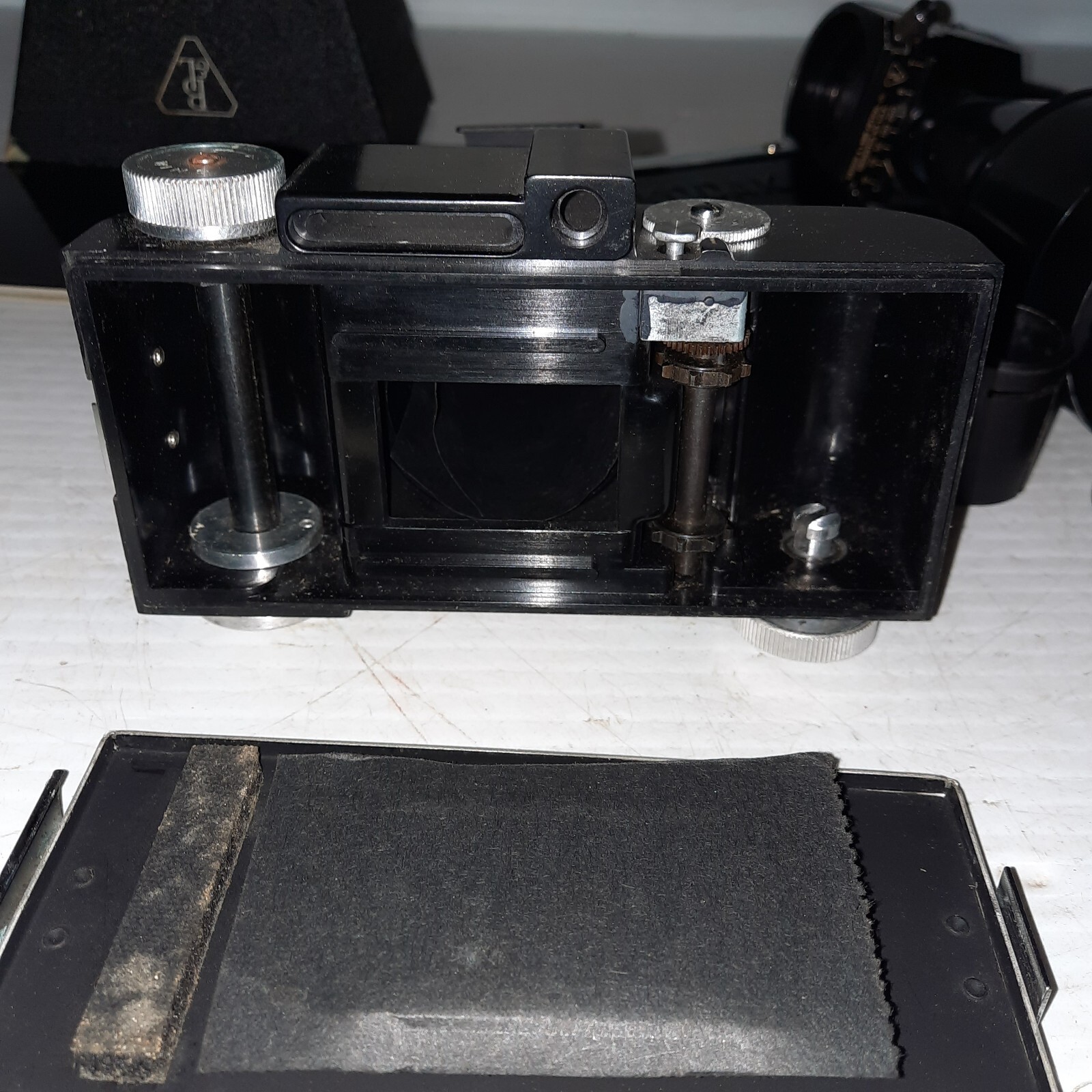 Vintage Antique Bausch & Lomb Microscope Camera Set in Case