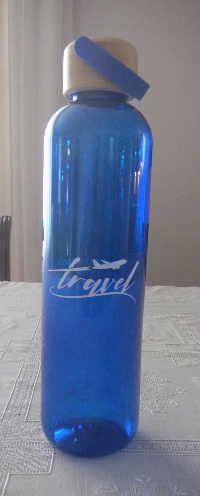 34 ounce Water Bottle with Bamboo Screw Cap (Dehydration Not Part of Itinerary)