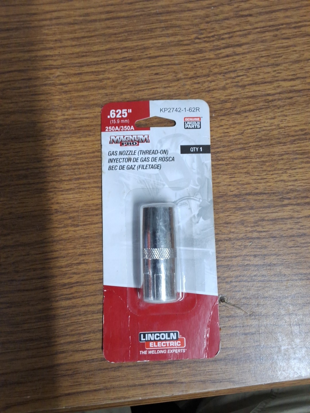 Lincoln Electric KP2742-1-62R Magnum Pro Gas Nozzle Thread-On .625 250A/350A OEM