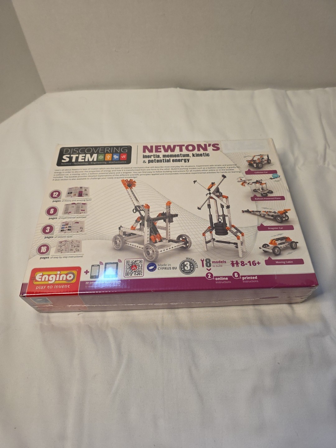 STEM07 Engino Newton's Laws Inertia, Momentum, Kinetic, & Potential Energy - NEW