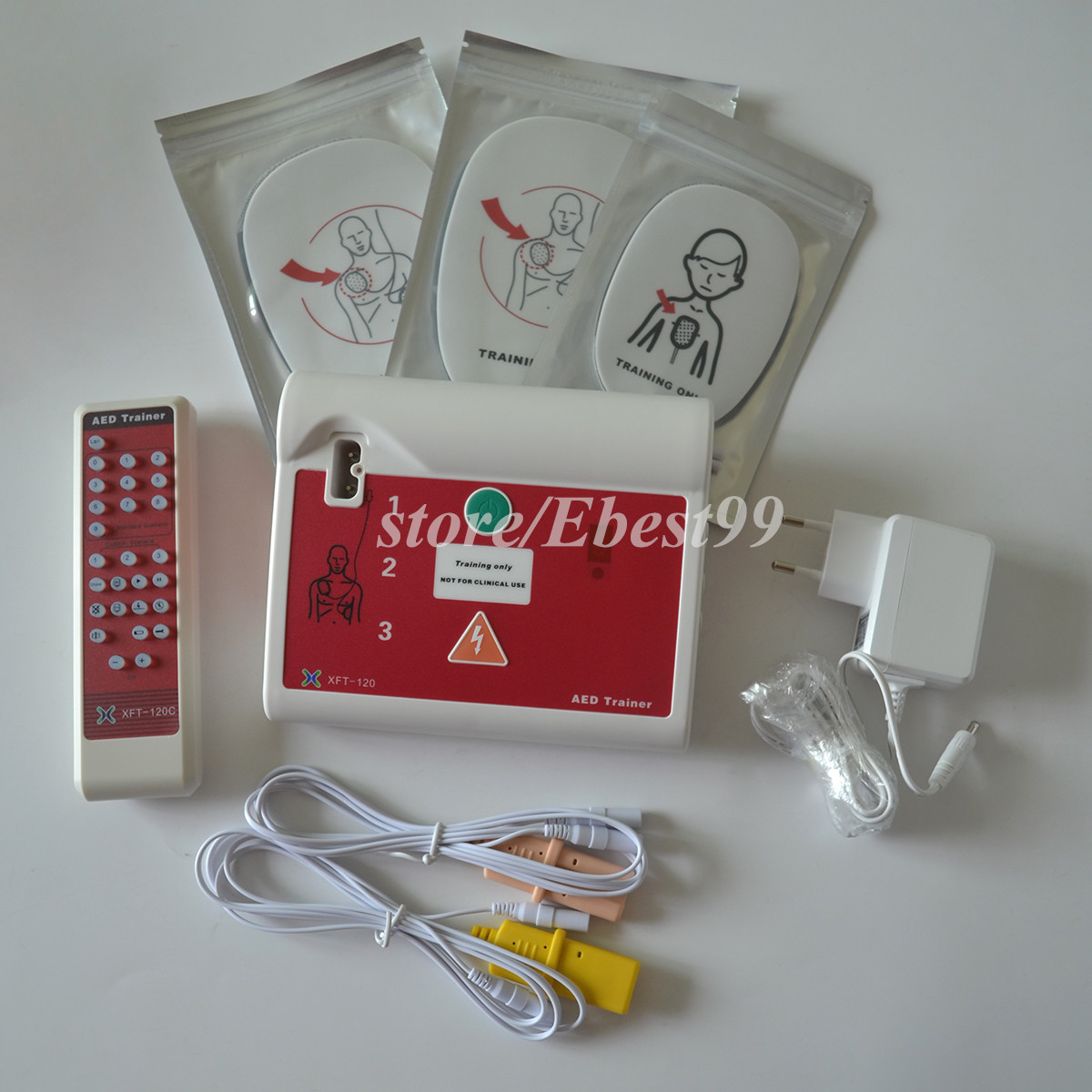 3 Units AED Trainer First Aid Training Machine For AED CPR Course Practice