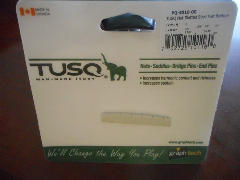 NEW Graph Tech Slotted Import Strat Nut, Flat Bottom - TUSQ, PQ-5010-00