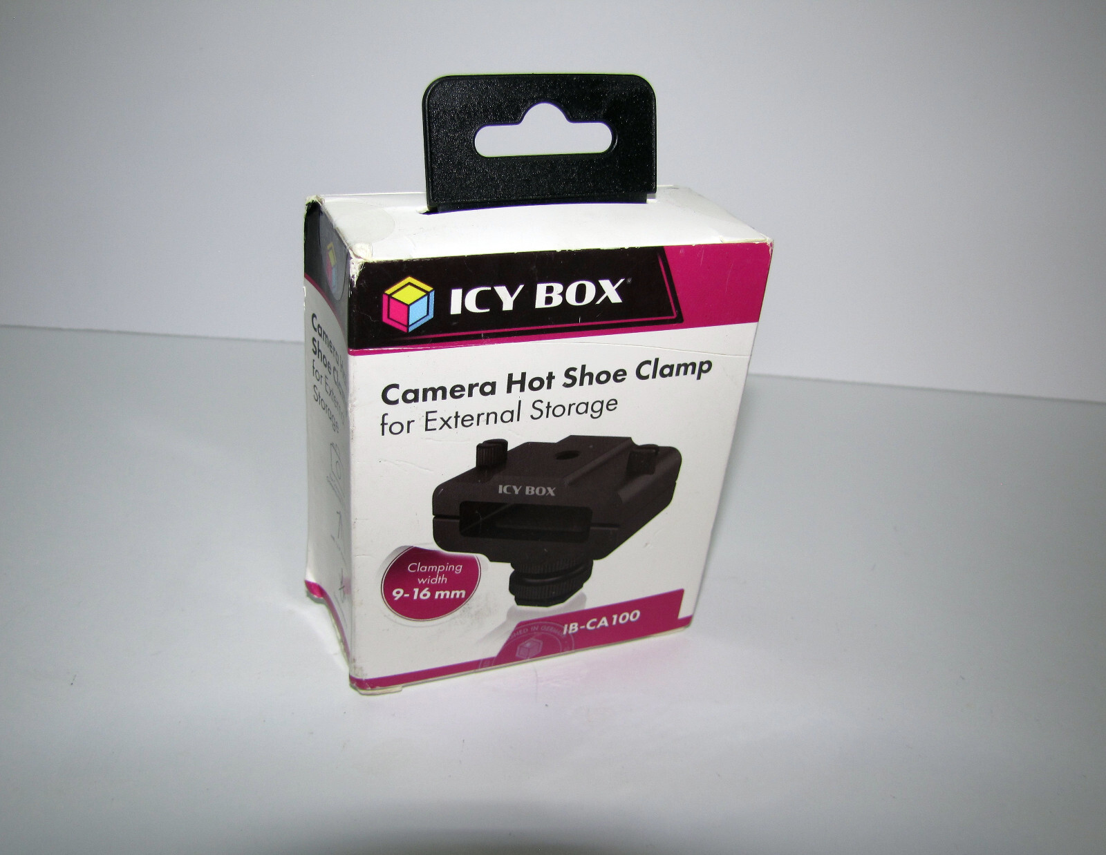 Icy Box IB-CA100 Camera Hot Shoe Clamp for External Storage 9-16mm