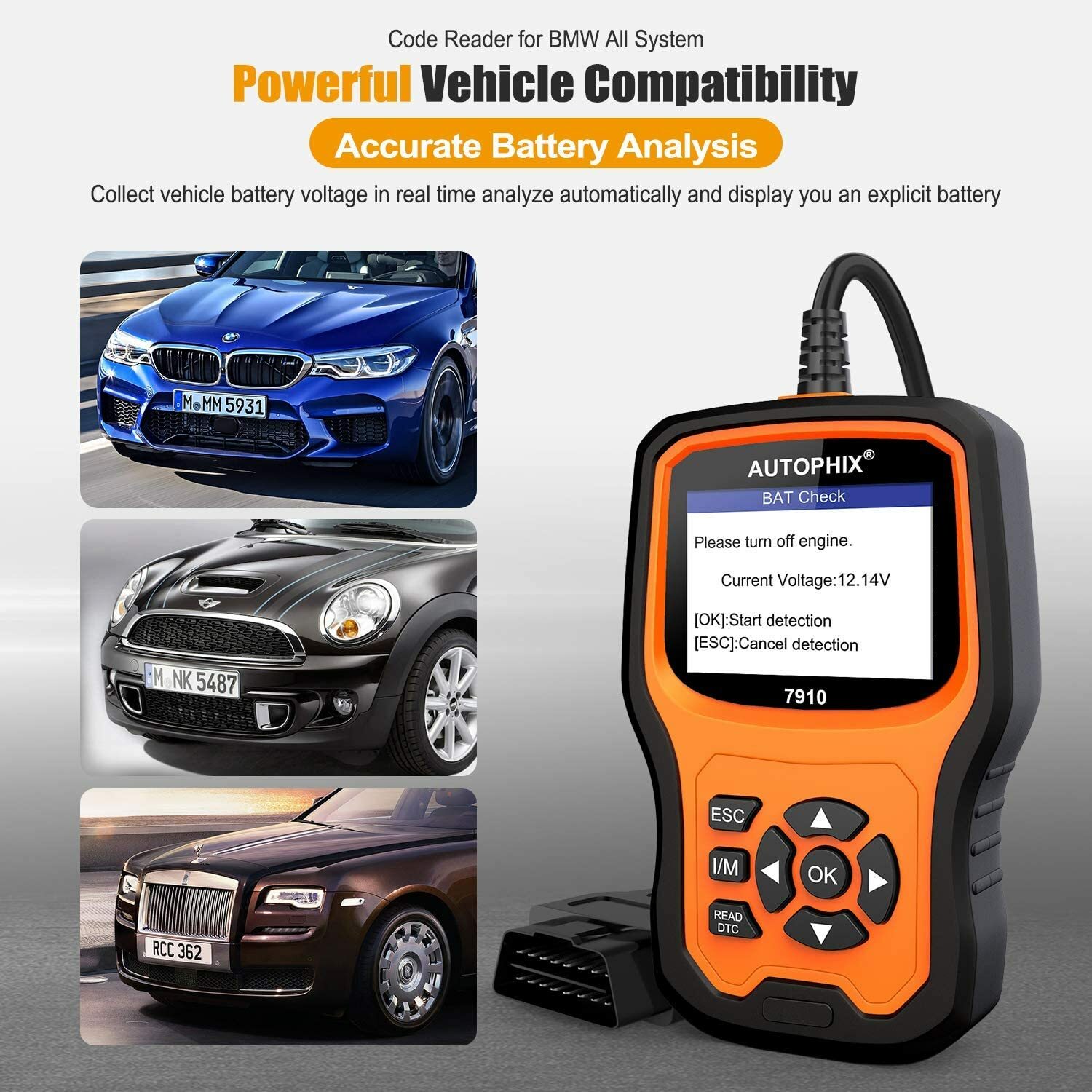 Autophix 7910 For BMW All System OBD2 Diagnostic Scanner Code Reader ABS SRS DPF