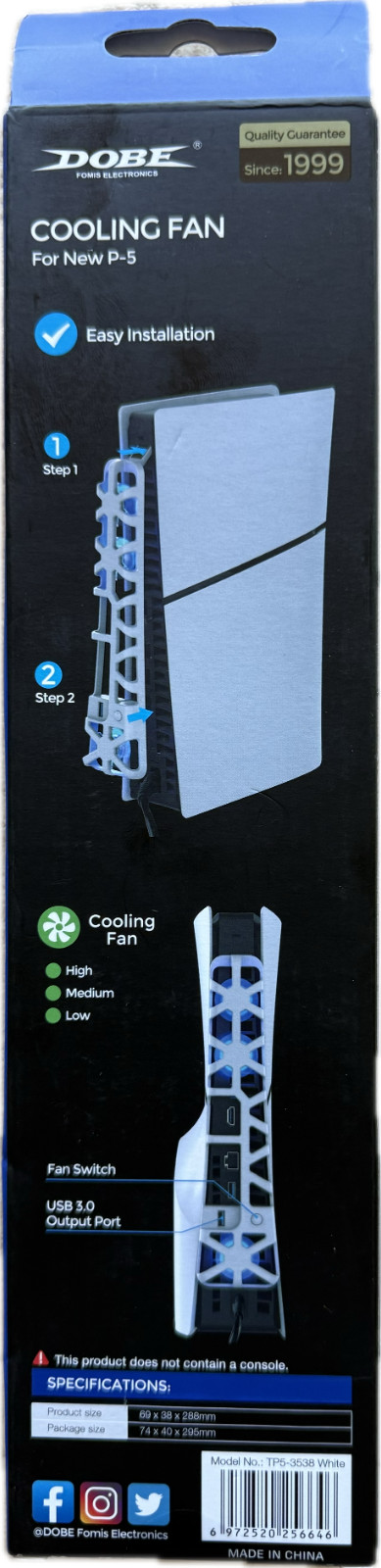 Cooling Fan for PS5 Console – New & Sealed – External Temperature Control Access