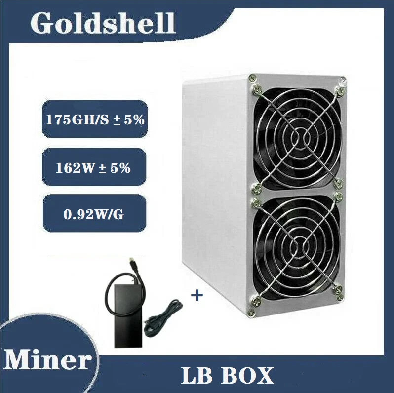 Lot of 10 Goldshell LB BOX LBRY Crypto Miner 175GH With 3 Power Supplies