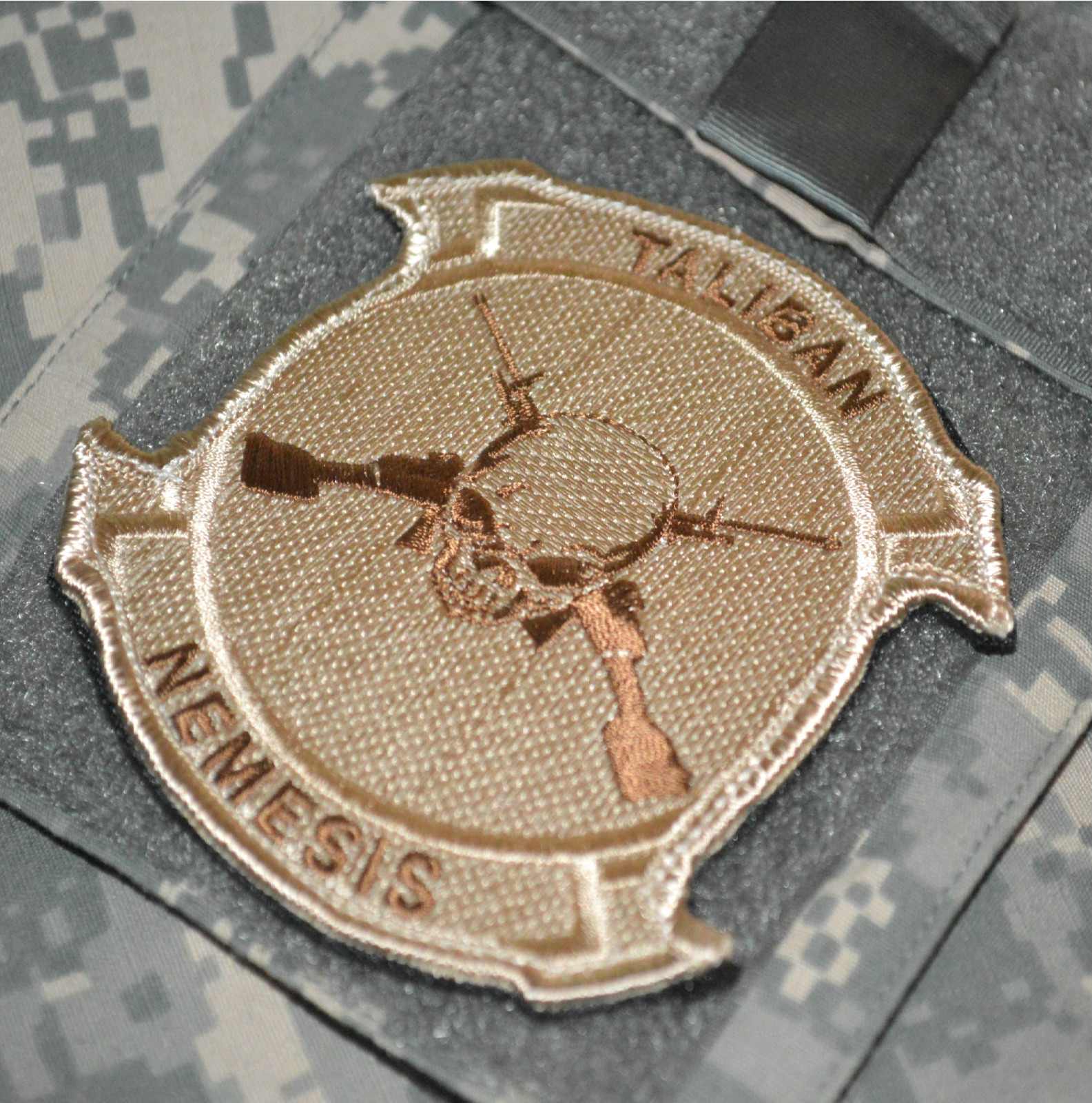 KANDAHAR WEACHER ISAF USMC FORCE RECON burdock SSI: TALIBAN NEMESIS (approved)