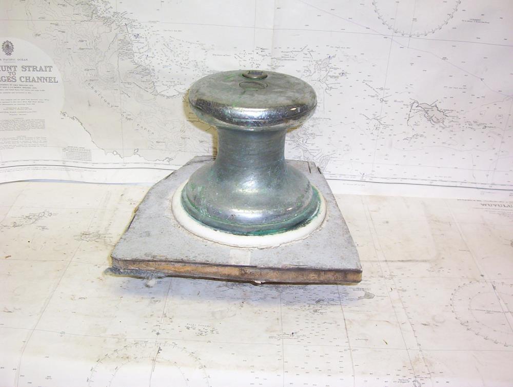 Boaters’ Resale Shop of TX 2109 0442.14 VINTAGE SINGLE SPEED DRUM 6-1/2" WINCH