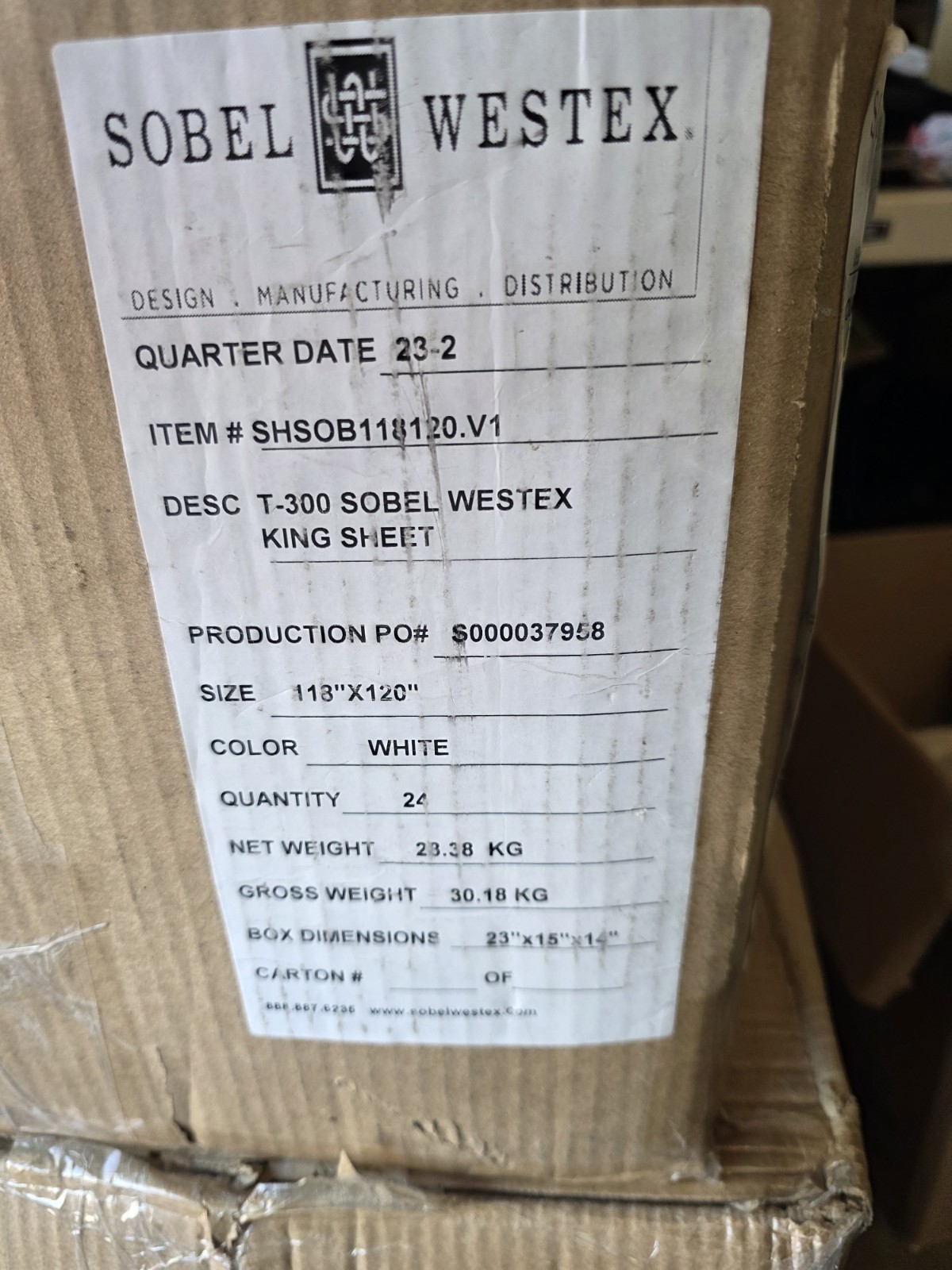 sobel westex T300 White Queen Size