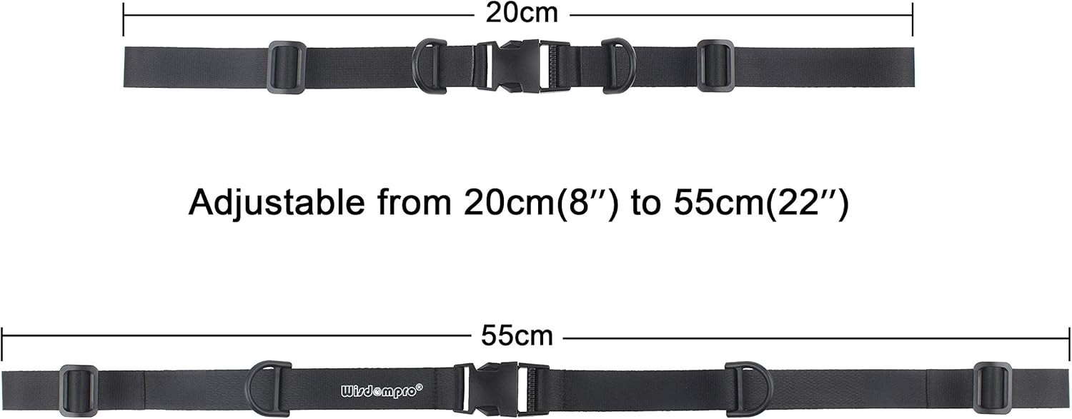 Durable Backpack Sternum Strap with Adjustable Length and Quick Release Facility