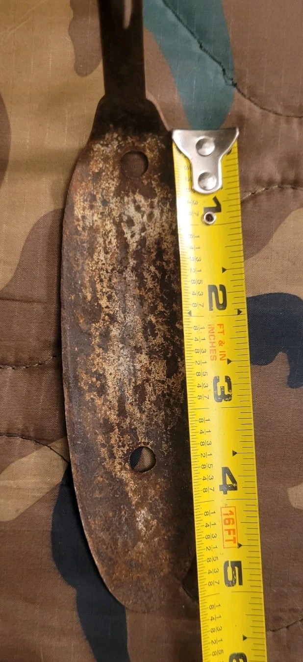 Antique Iron Muzzleloader But Plate