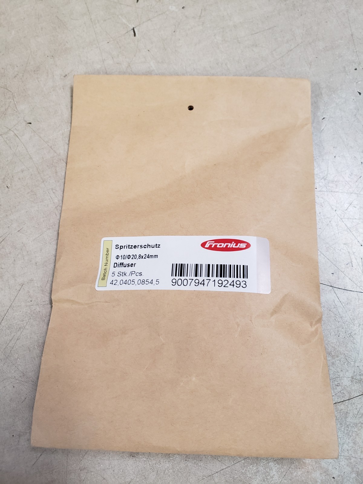 LOT OF 5 - FRONIUS SPRAY PROTECTION Ø10/Ø20 42.0405,0854