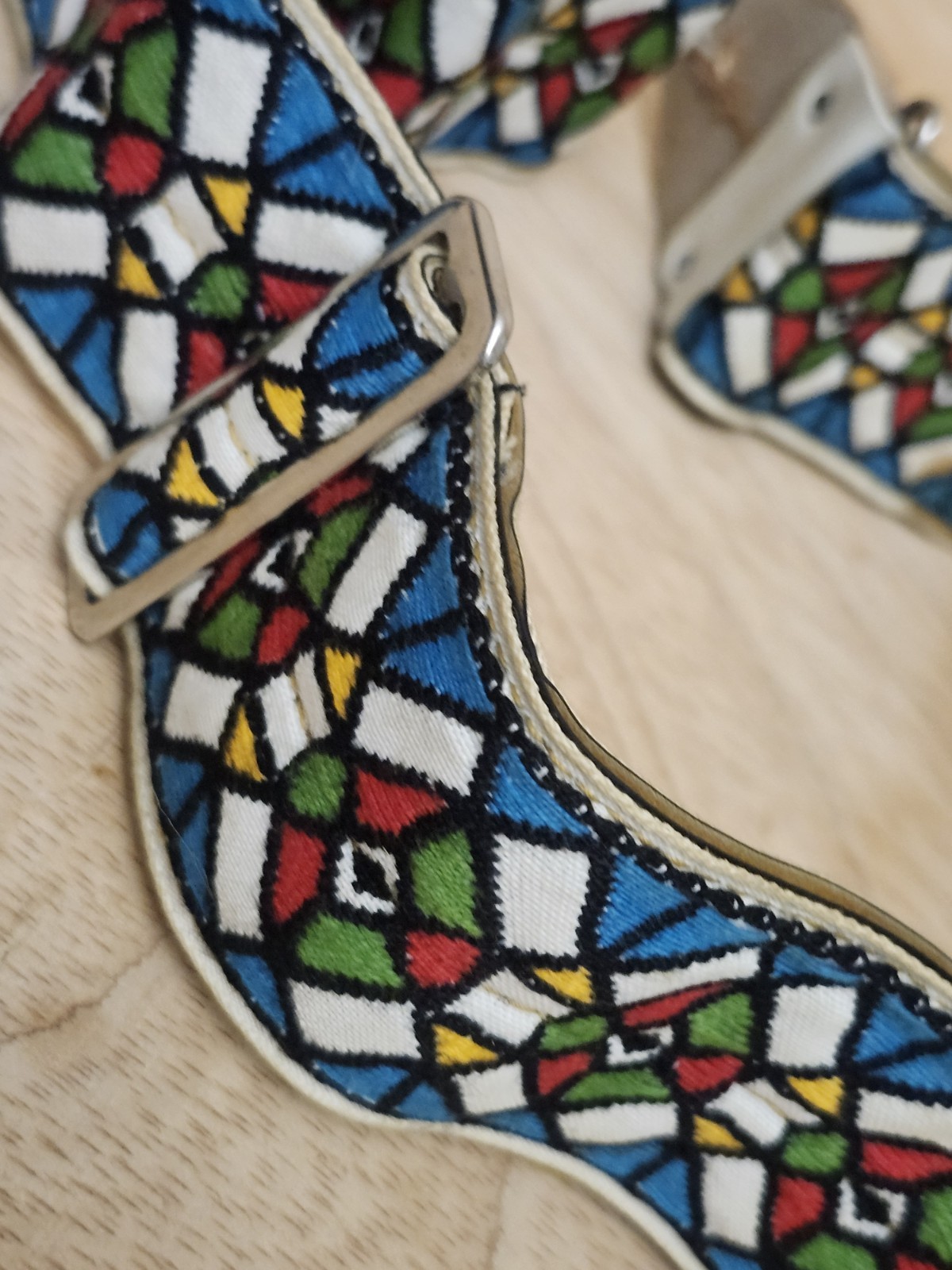 Vintage Ace Guitar Strap 1960s Stained Glass Jimi Hendrix Duane Allman Woodstock