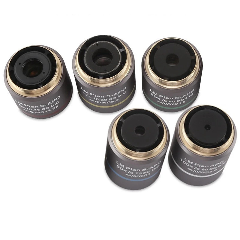 LM Plan S-APO 5X-100X Infinity Objective Lens DIC for Metallurgical Microscope
