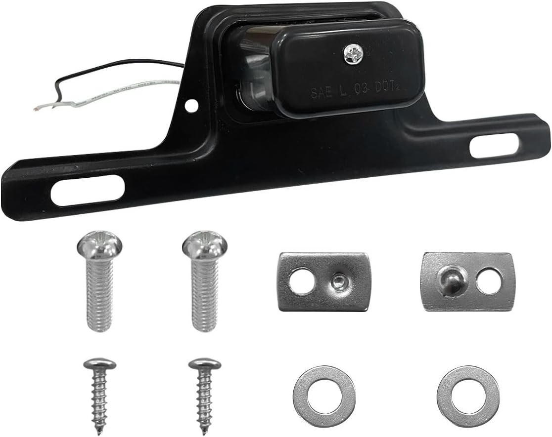 12V DC LED Chrome Boat Trailer License Plate Light, Submersible Tag Lamp with Ir