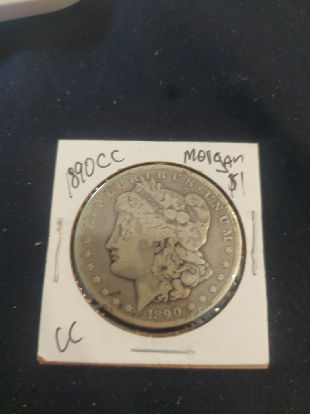 1890 CC Morgan Silver Dollar