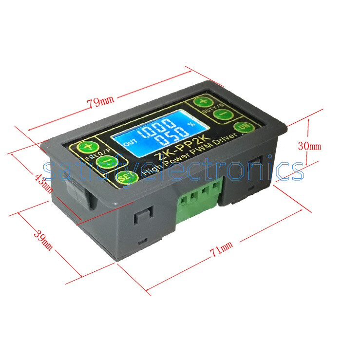 PWM DC 3.3~30V Motor Speed Controller regulator Adjustable Pulse Frequency Duty