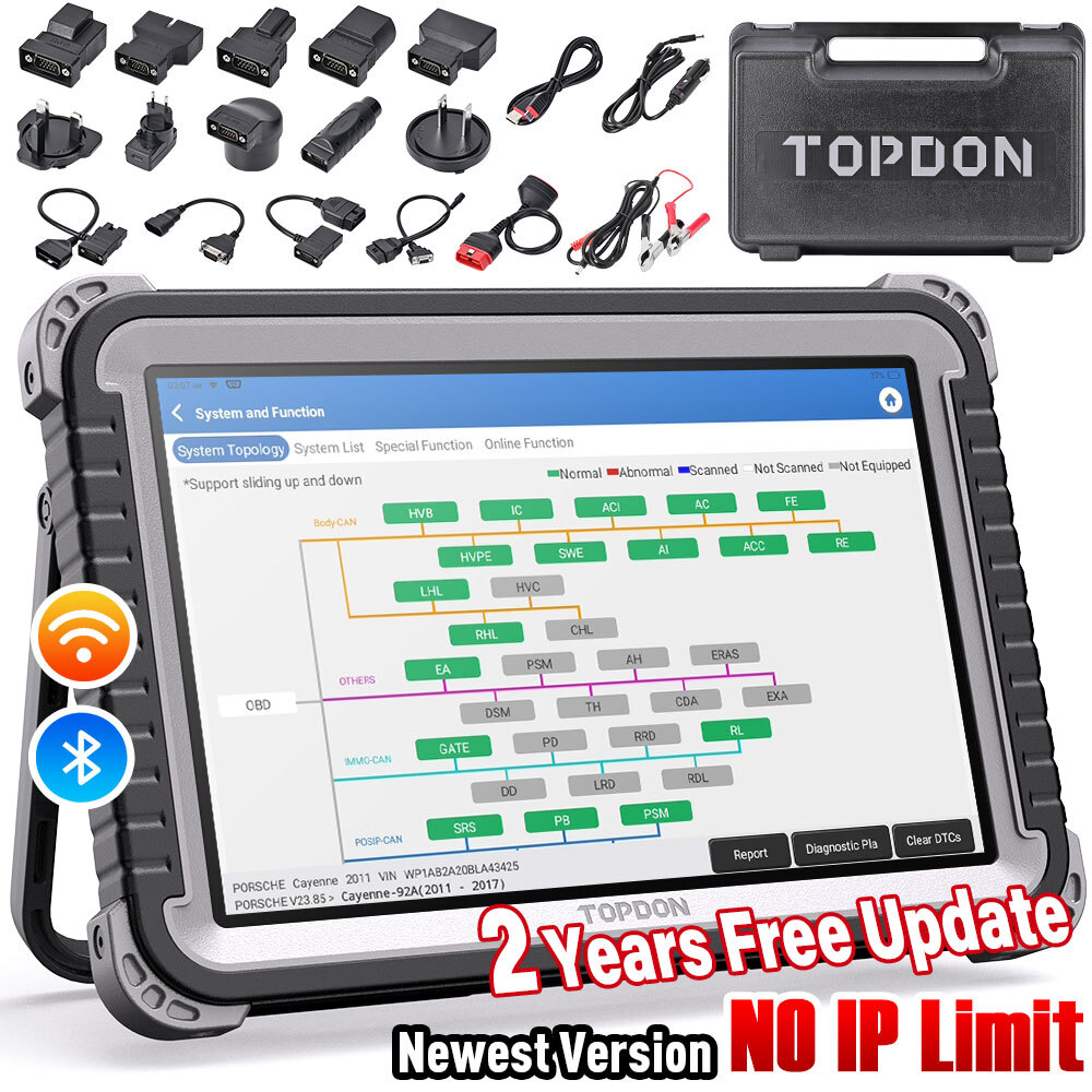 2025 TOPDON Phoenix Plus 2 PRO Bidirectional Car Diagnostic Scanner ECU Coding