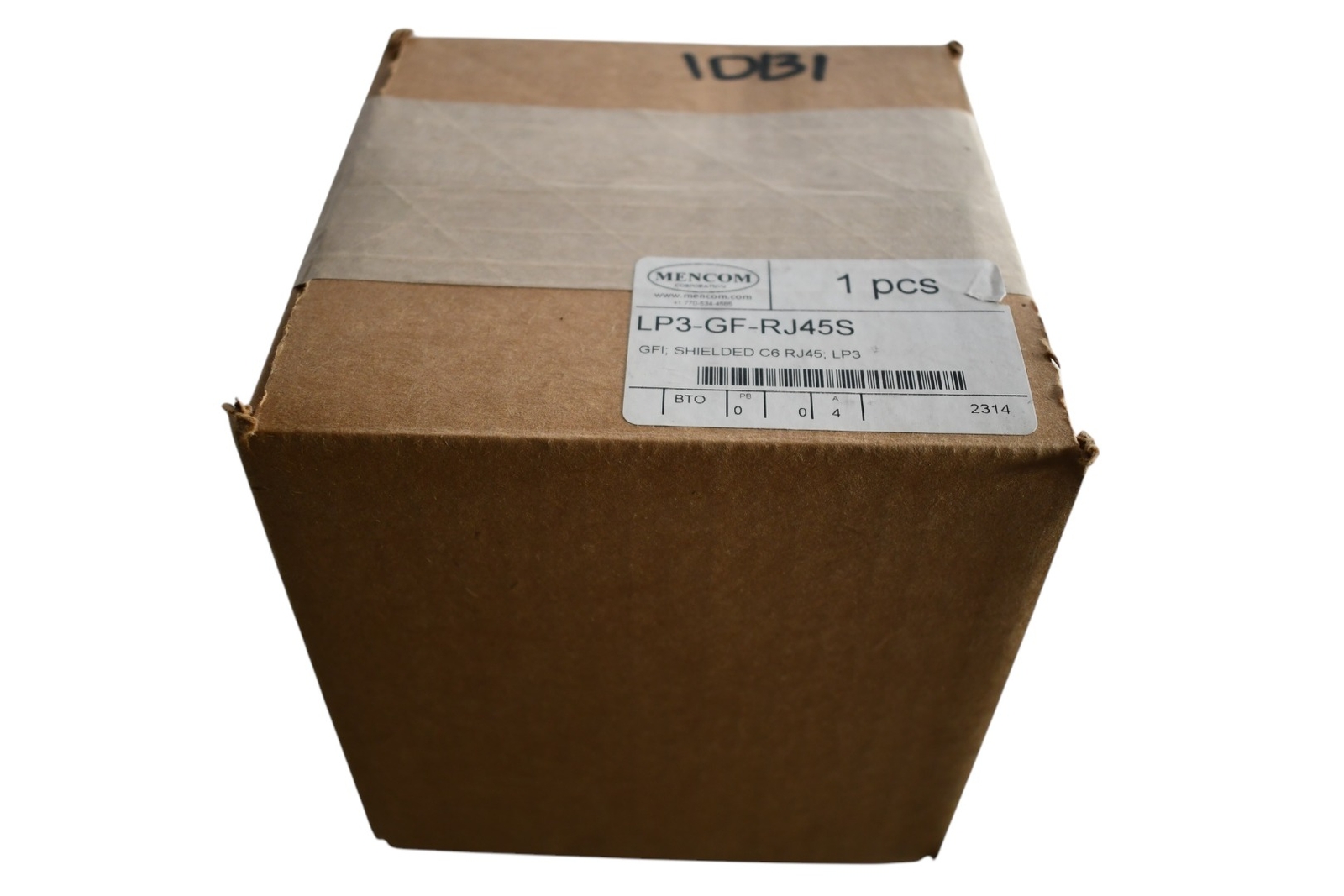 NEW Mencom LP3-GF-RJ45 Low Profile Panel Interface Connector with GFCI outlet, R