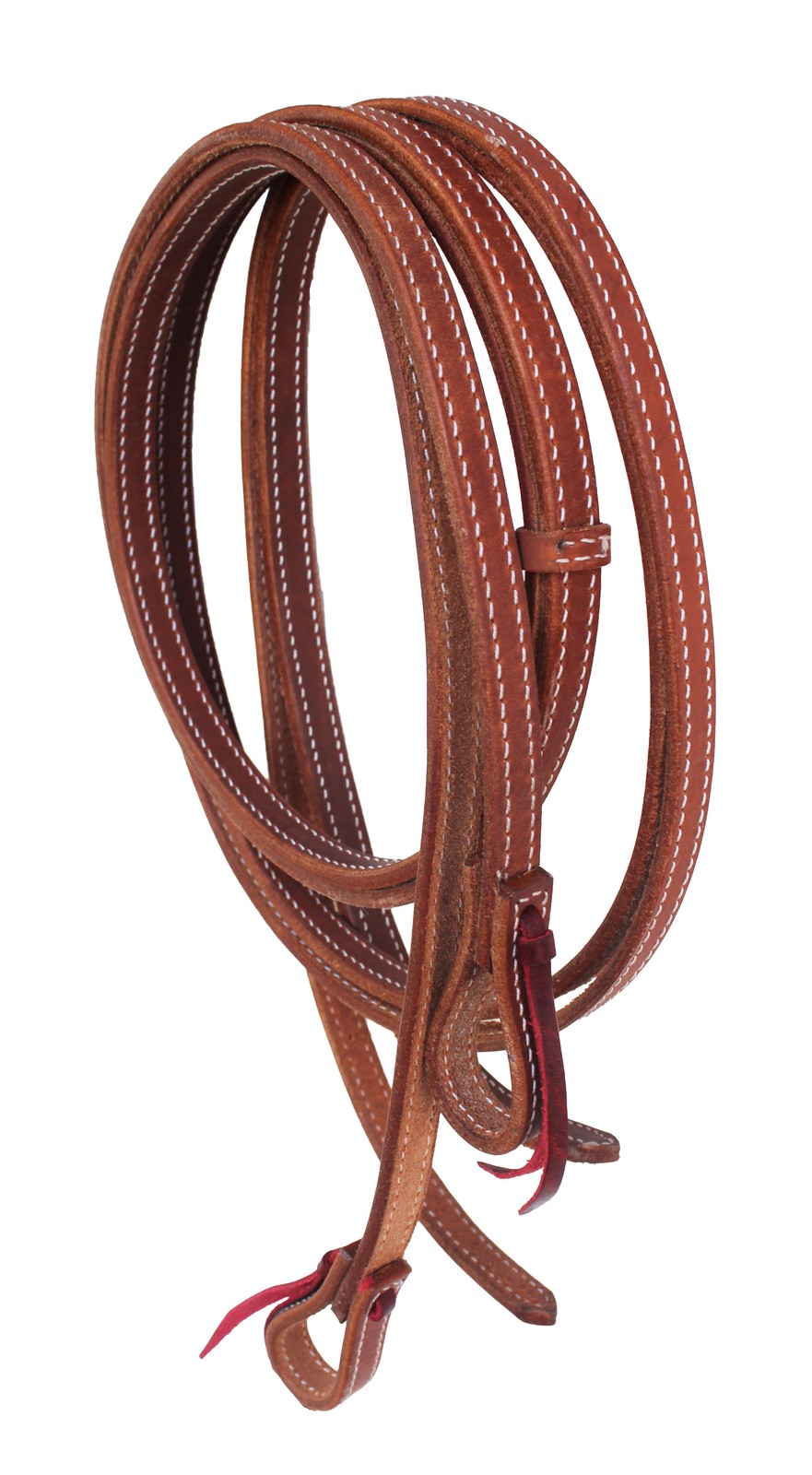 Horse Challenger Western Harness Leather Split Reins Latigo Tie Ends 66RT45