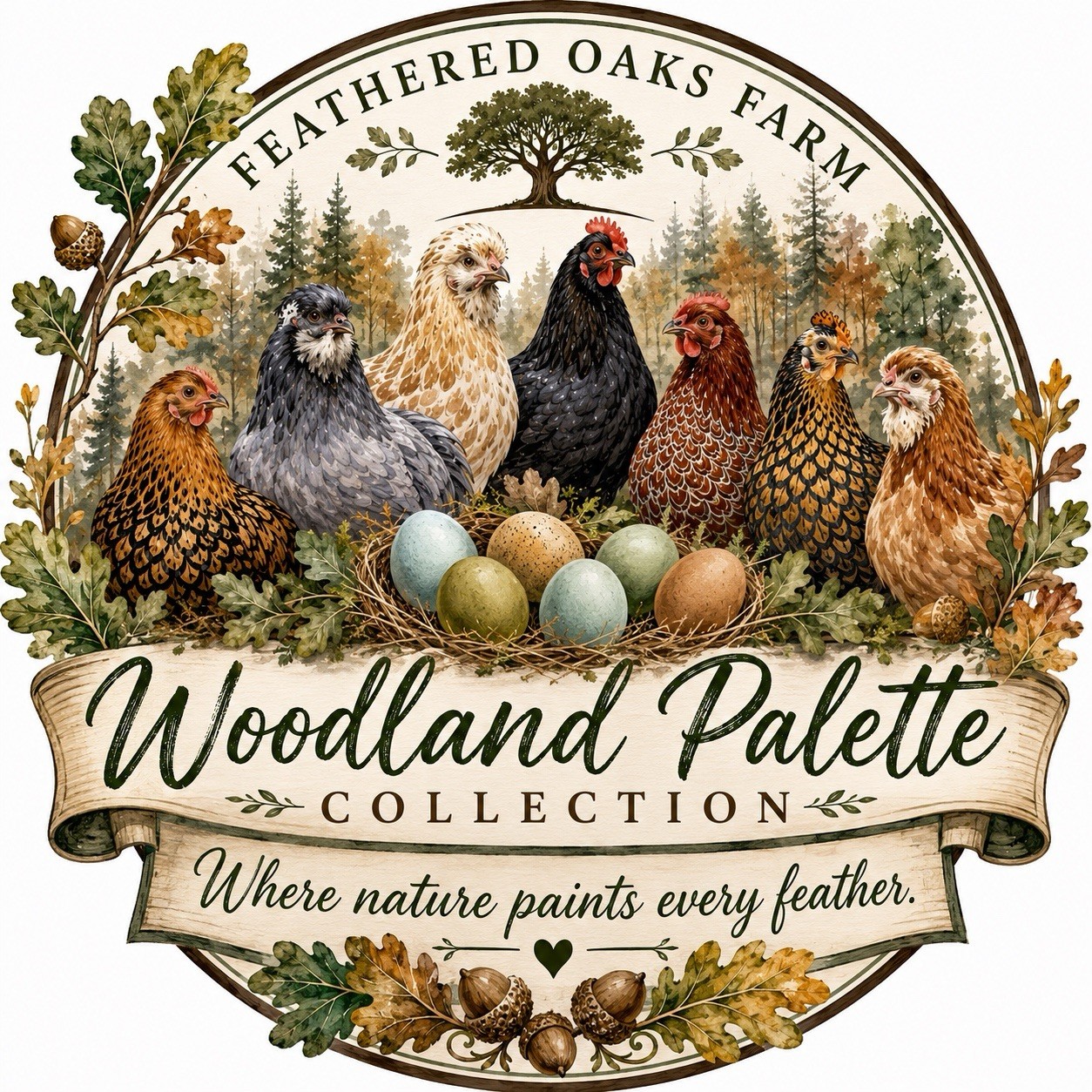 1 Dozen ++ Woodland Palette Hatching Eggs (Blue + Olive)