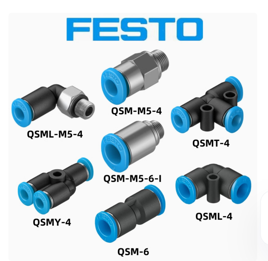 10PC NEW FESTO Gas pipe joint QSM-M3-4 #LL